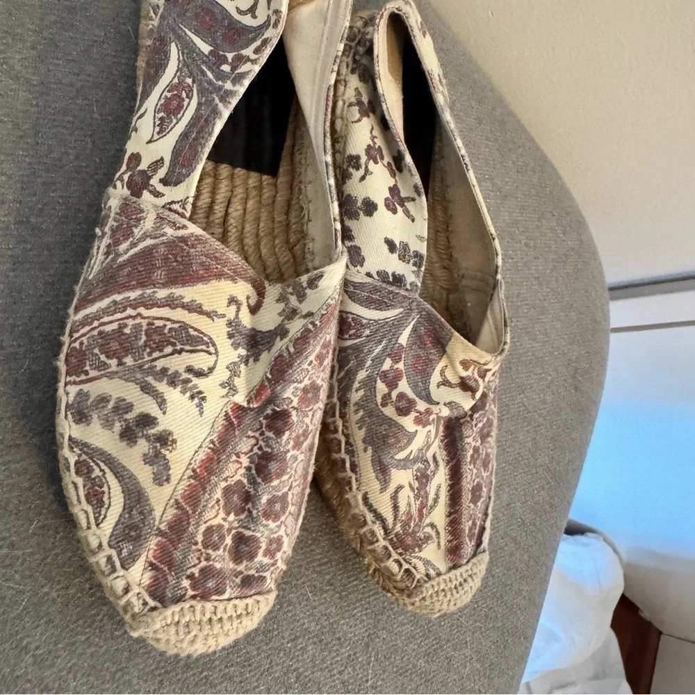 Isabel Marant Paisley Espadrille Flats EU 37 US 7